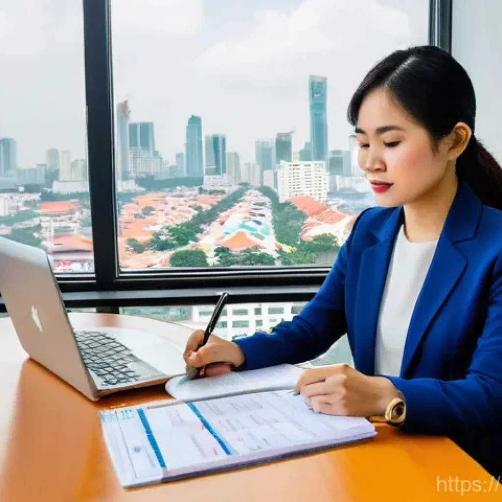 공인중개사에게 유리한 세무 전략 - **A Vietnamese real estate broker expertly managing personal income tax from commissions.** A co...
