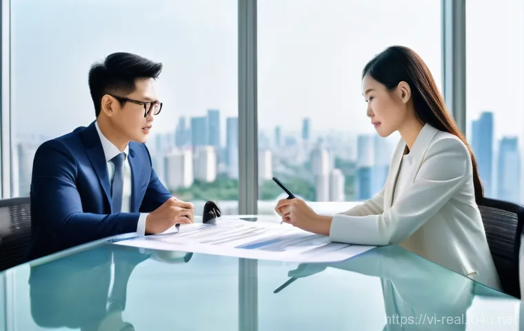 공인중개사 부동산 거래 분쟁 해결 사례 - **Prompt:** A professional Vietnamese real estate broker, a woman in her late 30s, dressed in a shar...