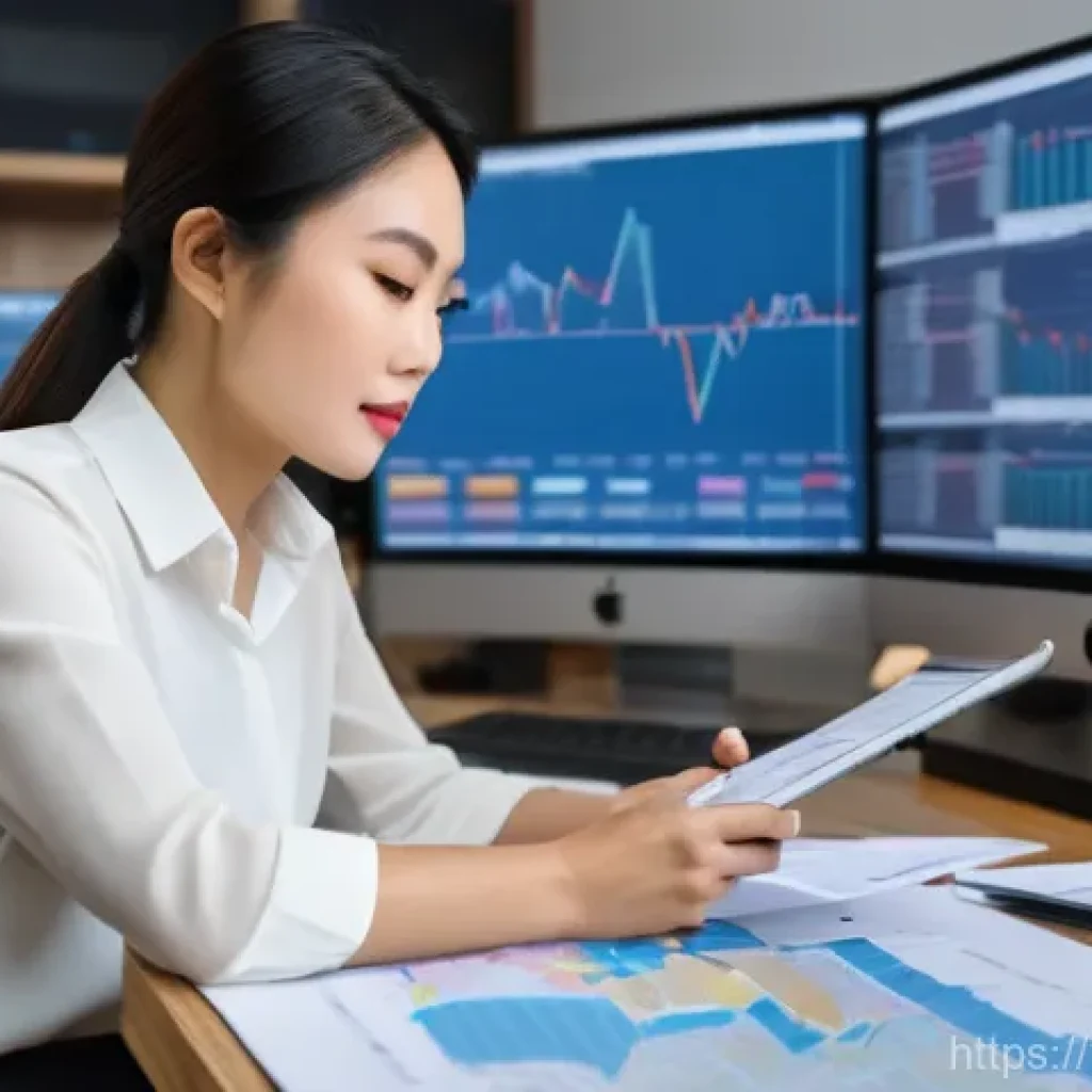 공인중개사 시험 준비와 관련된 자료 분석 사례 - **Prompt:** A professional young Vietnamese female real estate broker, dressed in a stylish business...