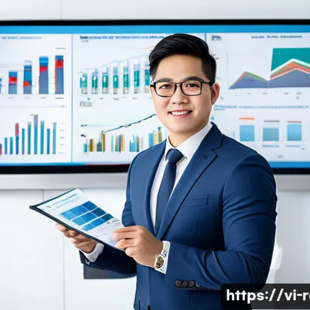 공인중개사 자격증과 관련된 사회적 가치의 활용 사례 - A professional Vietnamese real estate broker wearing smart business attire and holding a certified b...