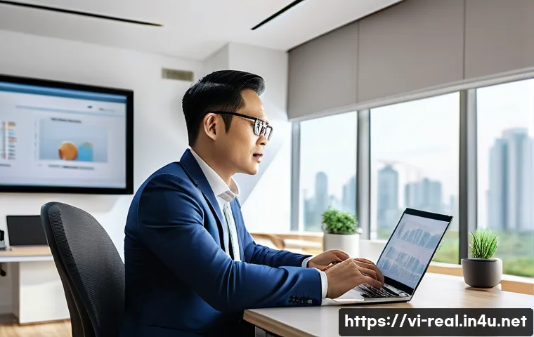 공인중개사 시험 이후 업무 시작 요령 - A professional Vietnamese real estate agent consulting with diverse clients in a modern office setti...