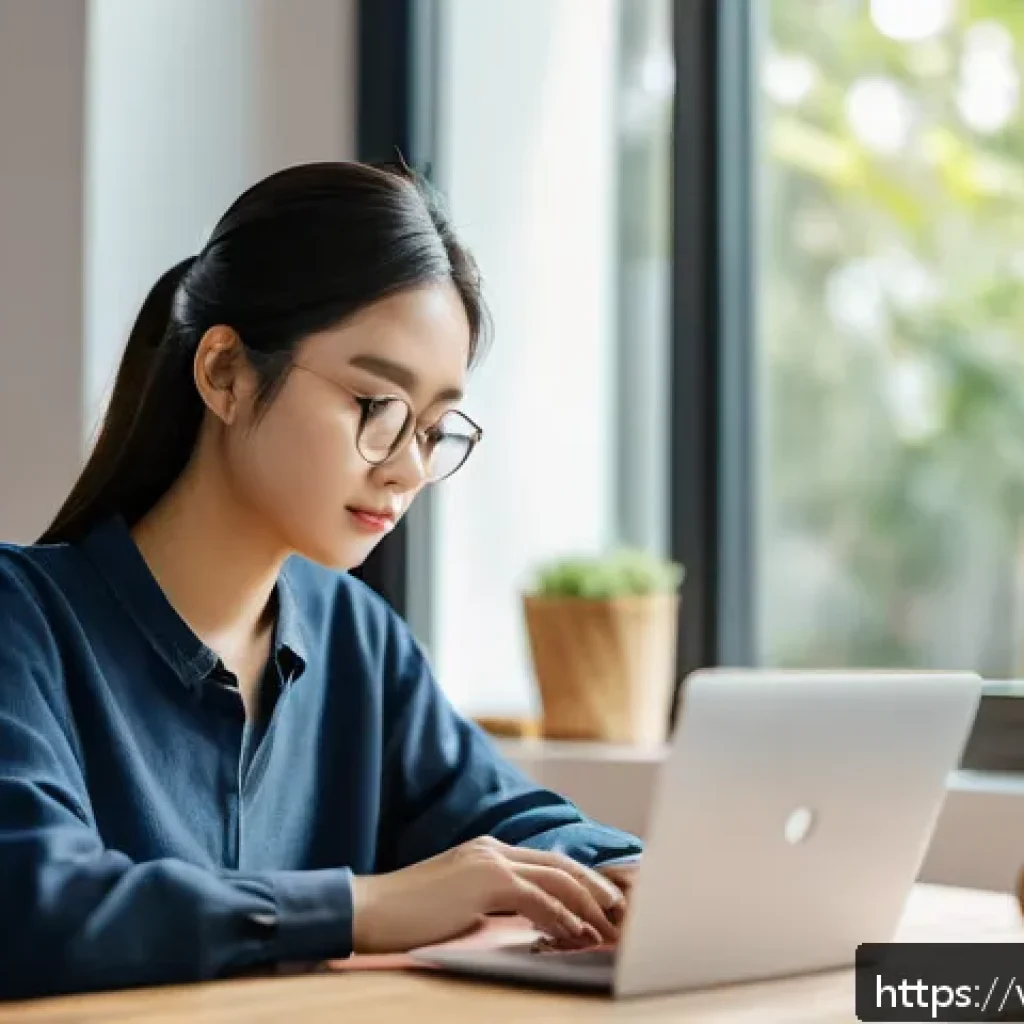 공인중개사 시험 대비 최신 기법 활용 사례 - A focused Vietnamese student studying for the certification exam in a modern home office, sitting at...