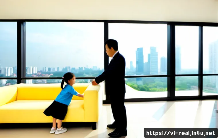 Home 17 공인중개사 자격증의 사회적 영향 분석 - Photorealistic Vietnamese real estate professional in smart modest business attire guiding a multige...